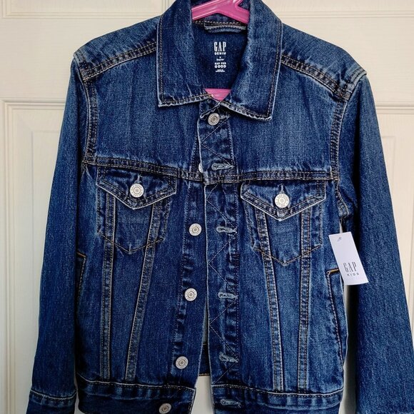 NWT GAP BOYS DENIM JACKET SIZE 5 - Picture 1 of 5